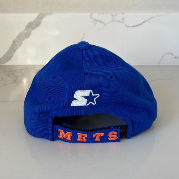 Vintage 90s NY Mets Starter MLB Velcro Back Hat / OS - Picture 3 of 7